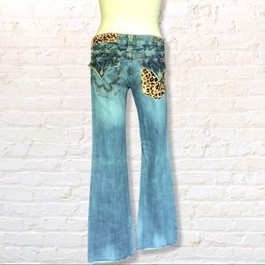 🖤RARE Miss Me Jeans w/ Animal Print Calf's Hair